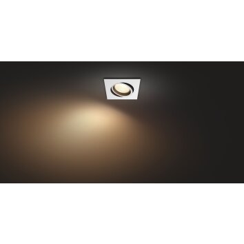 Spot encastrable Philips Hue Centura LED Blanc, 1 lumière, Changeur de couleurs