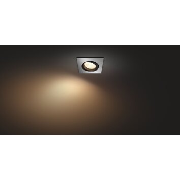 Spot encastrable Philips Hue Centura LED Blanc, 1 lumière, Changeur de couleurs