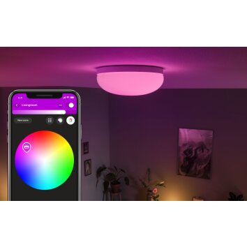 Plafonnier Philips Hue Flourish LED Blanc, 1 lumière, Changeur de couleurs