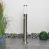 Borne lumineuse Sessa Nickel mat, 1 lumière, Détecteur de mouvement