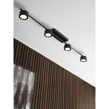 Plafonnier Nordlux CLYDE LED Noir, 4 lumières