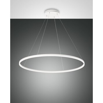 Suspension Fabas Luce Giotto LED Blanc, 1 lumière