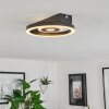 Plafonnier  Canhoso LED Noir, 1 lumière