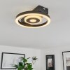 Plafonnier  Canhoso LED Noir, 1 lumière