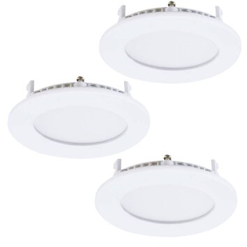 Spot encastrable Eglo FUEVA LED Blanc, 3 lumières