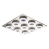 Plafonnier Eglo PALENA LED Nickel mat, 9 lumières