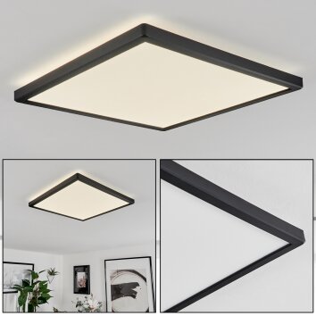 Plafonnier  Folgares LED Noir, 1 lumière