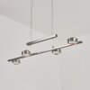 Suspension  Fernandaires LED Nickel mat, 8 lumières