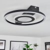 Plafonnier  Canhoso LED Noir, 1 lumière