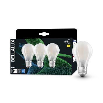 BELLALUX® CLA Set de 3 LED E27 11 Watt 4000 Kelvin 1521 Lumen