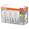 OSRAM CLASSIC A Set de 3 LED B22d 6,5 Watt 2700 Kelvin 806 Lumen