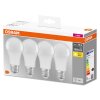 OSRAM CLASSIC A Lot de 4 LED E27 10 watt 2700 kelvin 1055 lumen