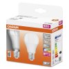 OSRAM LED Retrofit Lot de 2 E27 9,4 Watt 2700 Kelvin 806 Lumen