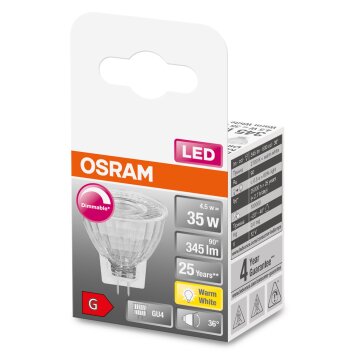 OSRAM LED SUPERSTAR GU4 4,5 watt 2700 kelvin 345 lumen