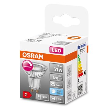 OSRAM LED SUPERSTAR GU10 7,9 Watt 4000 Kelvin 650 lumen