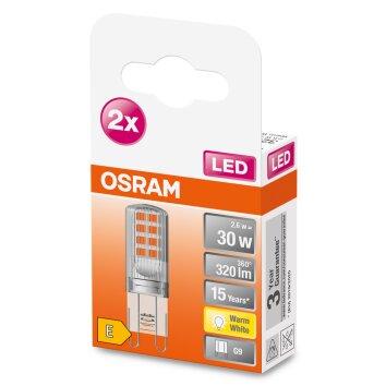 OSRAM LED PIN Lot de 2 G9 2,6 watt 2700 kelvin 320 lumen