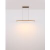 Suspension Globo DORO LED Gris, Couleur bois, 1 lumière