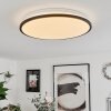 Plafonnier Kroch LED Blanc, 1 lumière, Télécommandes, Changeur de couleurs