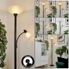 Lampadaire à vasque Phong LED Noir, 2 lumières