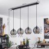 Suspension Kerang Noir, 4 lumières