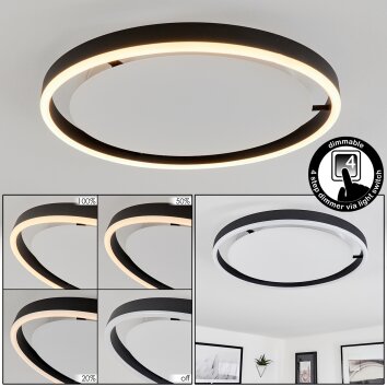 Plafonnier Barril LED Blanc, 1 lumière