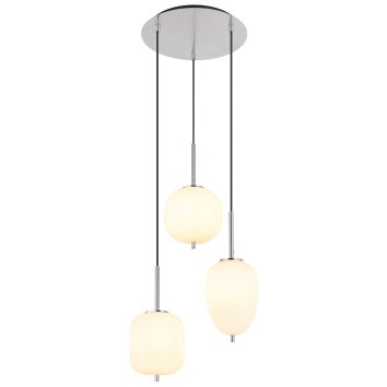 Suspension Globo BLACKY Nickel mat, 3 lumières