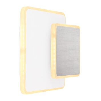 Applique murale Globo MANY LED Nickel mat, Blanc, 1 lumière