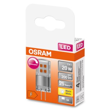 OSRAM LED PIN G4 2 Watt 2700 Kelvin 200 lumen