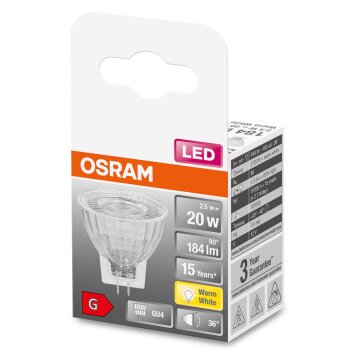 OSRAM LED STAR GU4 2,5 watt 2700 kelvin 184 lumen