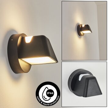 Applique murale d'extérieur Villermon LED Noir, 1 lumière