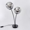 Lampe de table Salamonde Noir, 2 lumières