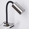 lampe â clipper Javel Nickel mat, Noir, 1 lumière