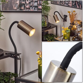 lampe â clipper Javel Noir, 1 lumière