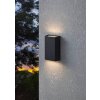 Applique murale d'extérieur Eglo SPONGANO LED Noir, 2 lumières