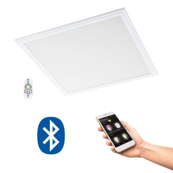 Plafonnier Eglo SALOBRENA-C LED Blanc, 1 lumière, Télécommandes