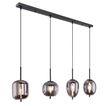 Suspension Globo BLACKY Noir, 4 lumières