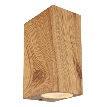 Applique murale d'extérieur Globo VERONIKA Couleur bois, 2 lumières