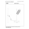 Lampe de table Lucide CLUBS Blanc, 1 lumière