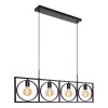 Suspension Lucide SUUS Noir, 4 lumières