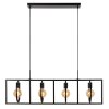 Suspension Lucide SUUS Noir, 4 lumières