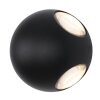 Applique murale d'extérieur Globo SLICE LED Noir, 1 lumière