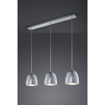 Suspension Trio ONTARIO Nickel mat, 3 lumières