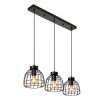 Suspension Lucide FILOX Noir, 3 lumières