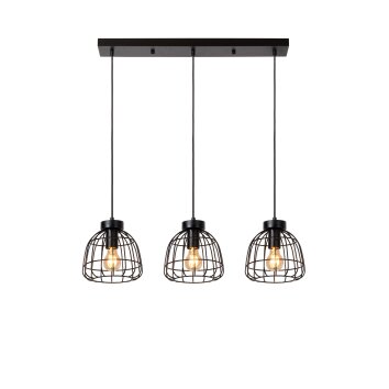 Suspension Lucide FILOX Noir, 3 lumières