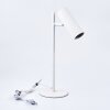 Lampe de table Trutielle Blanc, 1 lumière