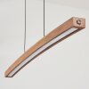 Suspension Salmi LED Brun, Couleur bois, Noir, 1 lumière