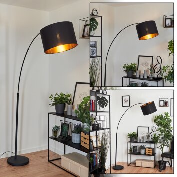 Lampe à arc Sayou Noir, 1 lumière