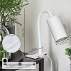 lampe â clipper Javel Blanc, 1 lumière