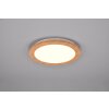 Plafonnier Reality Camillus LED Couleur bois, Blanc, 1 lumière