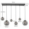 Suspension Steinhauer Bollique Noir, 6 lumières